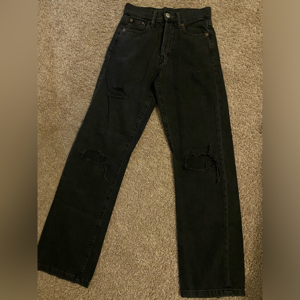 Aeropostale XXS  Black 90s baggy
